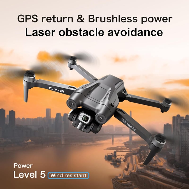 Gleto GPS Drón 4K Kamerával, 5G WiFi FPV Összecsukható Quadcopter, 3 Akkumulátor 60 Perc Repülési Idővel, 150° Állítható Kamera, Kefementes 