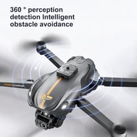 Gleto Összecsukható Drón 1080P HD Kamerával - 45 Perces Repülési Idő, 3 Akkumulátor, Akadályérzékelés, Kefementes Motor, WiFi FPV Élő Videó, 4