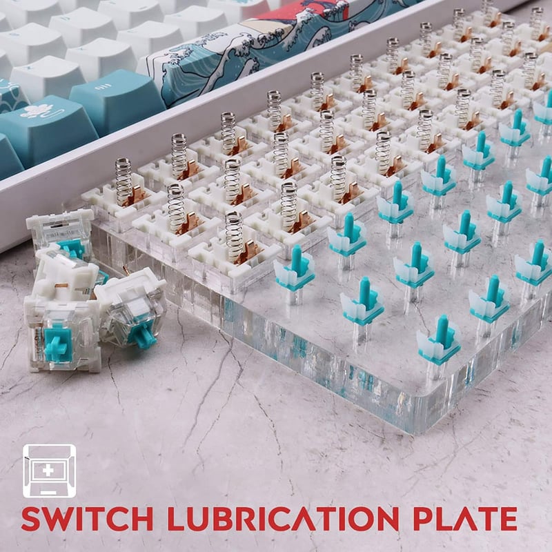 Gliging 30 Switch Tester Nyitó Akril Kenési Állomás Mechanikus Billentyűzethez