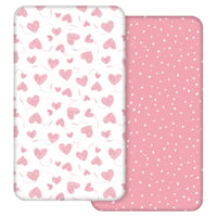 Set 2 cearșafuri cu elastic pentru bebeluși GLLQUEN, 120x60 cm, microfibră, Oeko-Tex, pentru pătuț 1