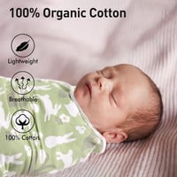 GLLQUEN BABY Pólya 0-3 hónapos babáknak, 100% bio pamut, 3 darabos szett 5