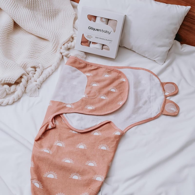 GLLQUEN BABY Pólya 0-3 hónapos babáknak, 100% bio pamut, 3 darabos szett