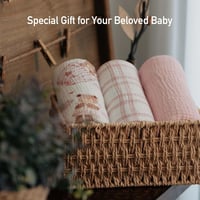 GLLQUEN BABY Puha Pamut Pólya 2 db, 95x100cm, Újszülött Takaró Fiúnak és Lánynak Sage 9