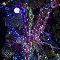 GlobaLink Elemes Tündérfény 300 LED 40m - Színes Kültéri-Beltéri Fényfüzér 8 Világítási Móddal, Időzítővel, IP44 Vízálló Dekoráció Karácsony 8