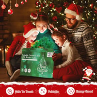 GlobaLink LED Karácsonyfa Dekoráció 76 cm - 110 LED Meleg Fehér Fény, Elemes, Összecsukható, 8 Világítási Mód, Beltéri-Kültéri Ablakdísz 6