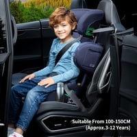 globalkids Gyerekülés 15-36 kg, Isofix Rendszerrel, i-Size R129 Ülésmagasító 3,5-12 Éves Korig (100-150 cm), Állítható Kartámasz és Fejtámla 2
