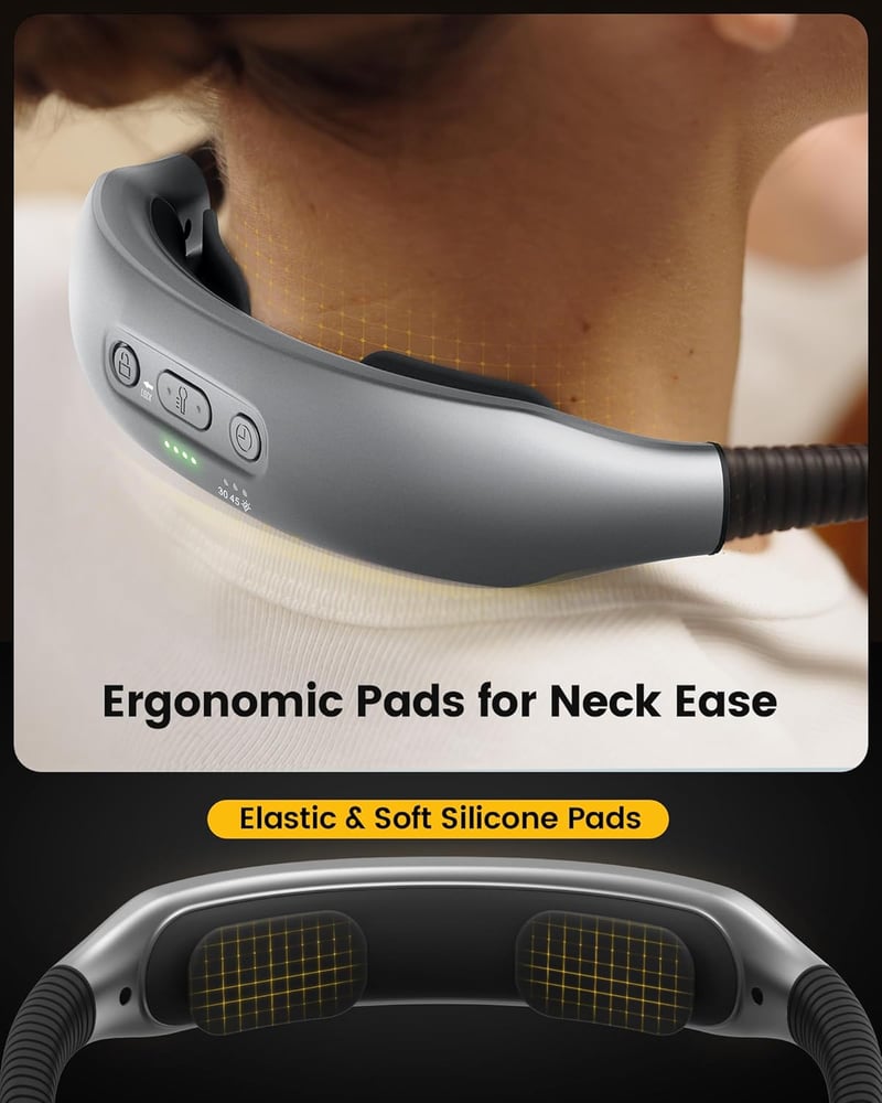 Glocusent Ergonomikus Nyaklámpás Olvasólámpa 1600mAh Akkumulátorral 5 Fényerősség