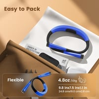 Glocusent Nyakba akasztható olvasólámpa, 3 szín, 6 fényerő, összecsukható, USB töltős 5