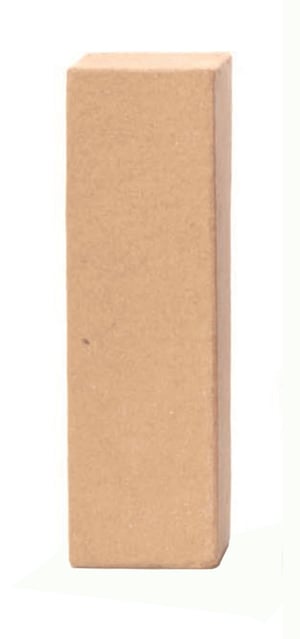 Dekoračné písmeno „I“ z kartónu Glorex – farba prírodného dreva, 17,5 x 5 x 5,5 cm, 1 ks