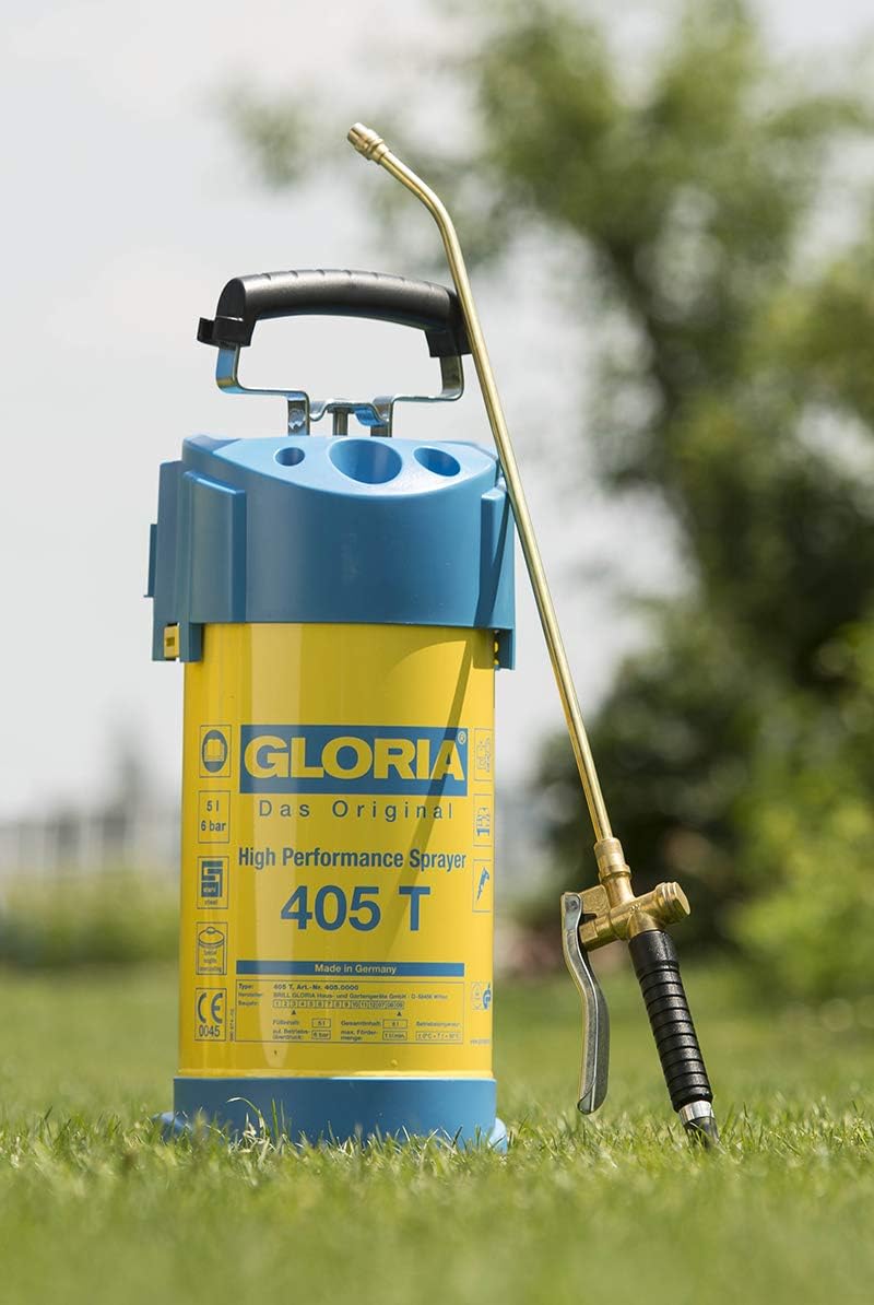 Gloria 405 T Profi Nyomásos Permetezőgép 5L Acél Nyomástartó Manométerrel - 5L steel garden