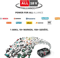 GLORIA MultiBrush Akkus Felület és Fugabetét Kefe Bosch 18V Kompatibilis - Multibrush battery 3