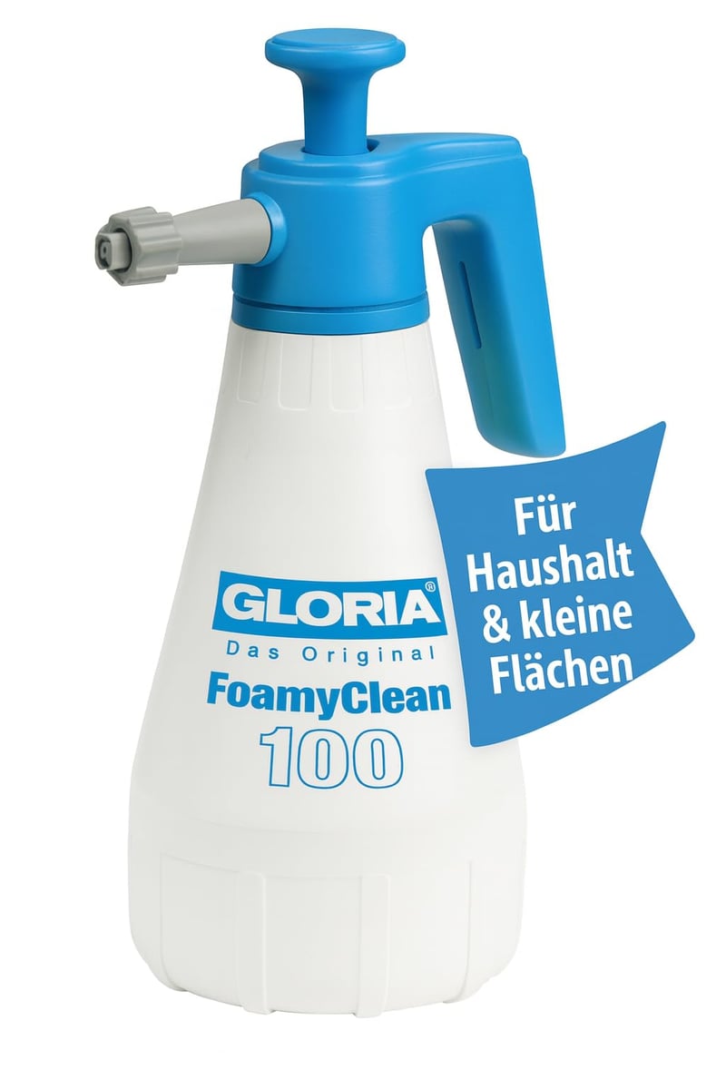 Gloria FoamyClean 100 ručna tlačna prskalica za pjenu za kućanstvo – 1 litarska ručna prskalica za čišćenje