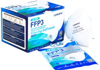 Zaštitna maska Gloria Kaos FFP3 s certifikatom CE 0370, pojedinačno pakirana - 20 kom. 2