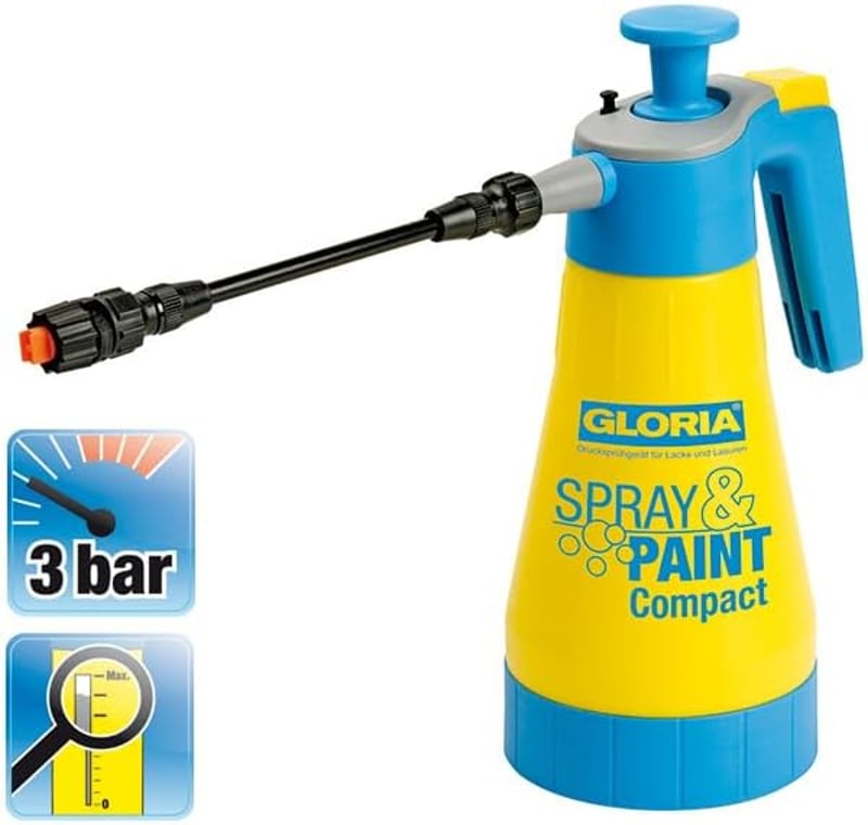 Gloria Paintpro Nyomásos Festékszóró Professzionális Festéshez - 1.25L pressure sprayer hobby - paint sprayer