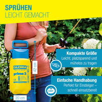 Gloria Pressure Sprayer 3L Kerti Permetezőgép Sárgaréz Fúvókával - 3L sprayer 4
