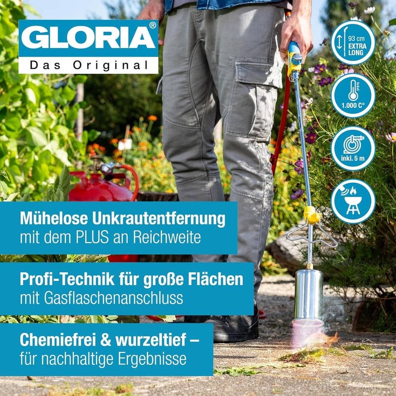 Gloria Thermoflamm Plus Gázlángszóró Készlet Kerthez - Plus set