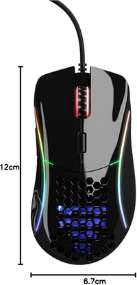 Glorious Model D- Minus Ergonomikus Gamer Egér 61g Ultrakönnyű RGB Fekete 8
