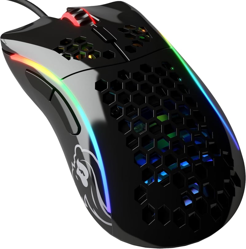 Glorious Model D- Minus Ergonomikus Gamer Egér 61g Ultrakönnyű RGB Fekete