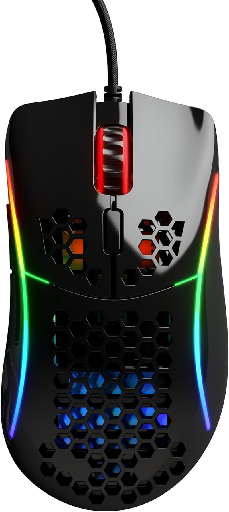 Glorious Model D- Minus Ergonomikus Gamer Egér 61g Ultrakönnyű RGB Fekete