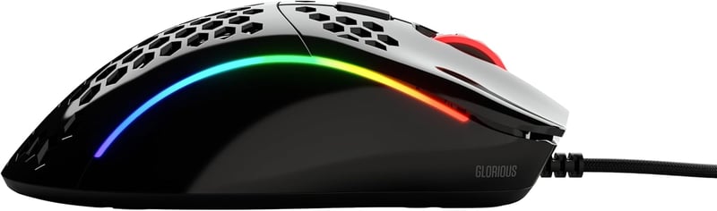 Glorious Model D- Minus Ergonomikus Gamer Egér 61g Ultrakönnyű RGB Fekete
