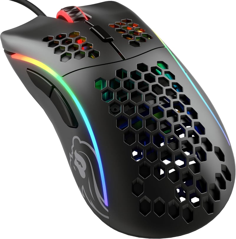 Glorious Model D vezetékes gaming egér, 68 g, RGB, Pixart 3360 - matt fekete
