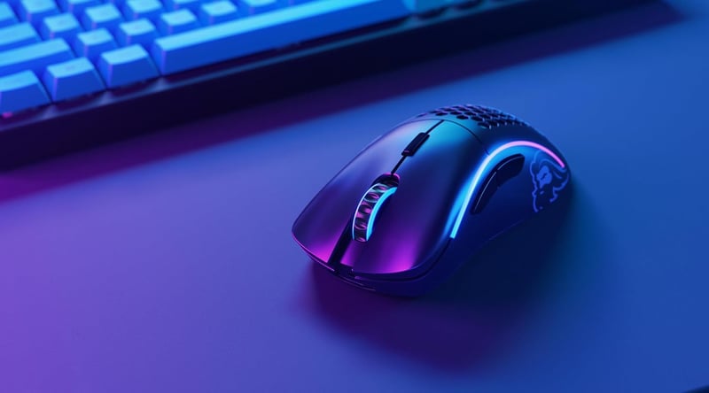 GLORIOUS Model D Wireless Gaming Egér - 69g Ultrakönnyű, 2.4GHz, 71h Akkumulátor, RGB, Ergonomikus - black (matt), Model D