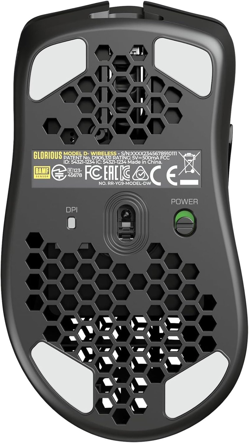 Glorious Model D- Wireless Gaming Egér 67g Könnyű RGB Fekete - Model D Klein, SC BLACK