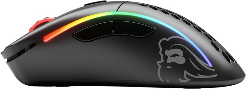 GLORIOUS Model D Wireless Gaming Egér - 69g Ultrakönnyű, 2.4GHz, 71h Akkumulátor, RGB, Ergonomikus - black (matt), Model D