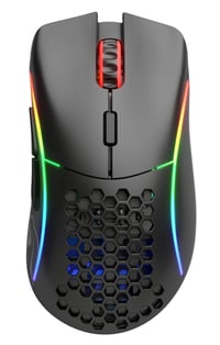 Bezdrôtová herná myš GLORIOUS Model D – 69g ultrľahká, 2,4 GHz, 71h výdrž batérie, RGB, ergonomická – čierna (matná), Model D 2