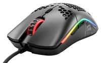 Herná myš Glorious Model O- – Ľahká 58 g, matná čierna, RGB, senzor Pixart 3360, dizajn včelieho plástu, obojručná, kábel Paracord 3