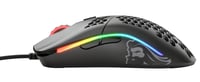 Herná myš Glorious Model O- – Ľahká 58 g, matná čierna, RGB, senzor Pixart 3360, dizajn včelieho plástu, obojručná, kábel Paracord 4