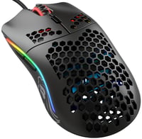 Herná myš Glorious Model O- – Ľahká 58 g, matná čierna, RGB, senzor Pixart 3360, dizajn včelieho plástu, obojručná, kábel Paracord 1