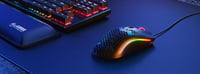 Herná myš Glorious Model O- – Ľahká 58 g, matná čierna, RGB, senzor Pixart 3360, dizajn včelieho plástu, obojručná, kábel Paracord 6