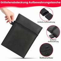 Husă pentru grătar GLOSKIN, material Oxford 210D impermeabil, husă de protecție pentru grătar rezistentă la UV și la rupere, dimensiune universală 145 x 61 x 117 cm 7