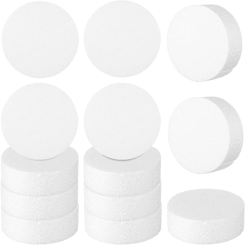 GLSTOY Habcylinder 7,5x7,5x1 inch 18 darab kézműves dekoráció