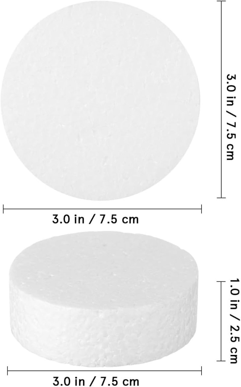 GLSTOY Habcylinder 7,5x7,5x1 inch 18 darab kézműves dekoráció