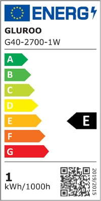 GLUROO 45m Kültéri Fényfüzér G40 LED Izzóval Meleg Fehér Vízálló 9