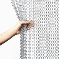 Gluwoer Alumínium Szúnyogháló Függöny 90x200 cm - Ezüst Láncos Rovarfüggöny Teraszajtóra, Könnyű Szerelés, Modern Dizájn, Légáteresztő 8