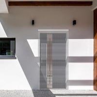 Gluwoer Alumínium Szúnyogháló Függöny 90x200 cm - Ezüst Láncos Rovarfüggöny Teraszajtóra, Könnyű Szerelés, Modern Dizájn, Légáteresztő 3