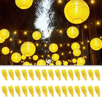 GLY075 LED Lampion Világítás 30db - Meleg Fehér Elemes Mini Lámpák Papírlámpásokhoz, Esküvőre, Partikra, Karácsonyi Dekorációhoz - Energiata 1
