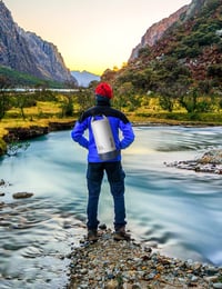 Glymnis Dry Bag Vodotesný vak 5L/10L/20L Nepremokavé vrece na turistiku, kajakovanie, kempovanie a na pláž 7