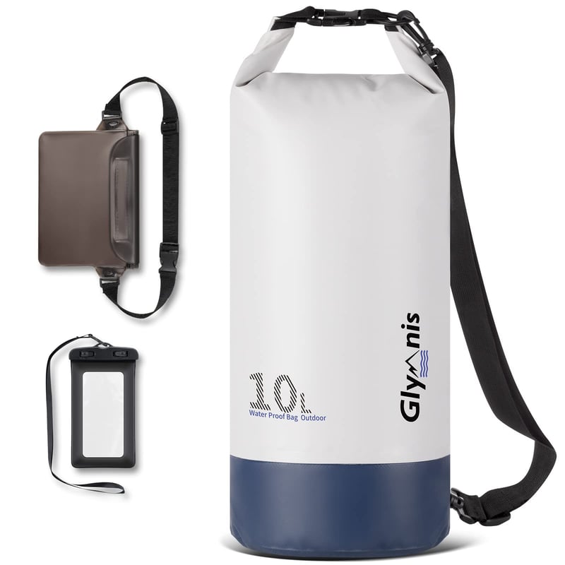 Glymnis Dry Bag Vodotesný vak 5L/10L/20L Nepremokavé vrece na turistiku, kajakovanie, kempovanie a na pláž