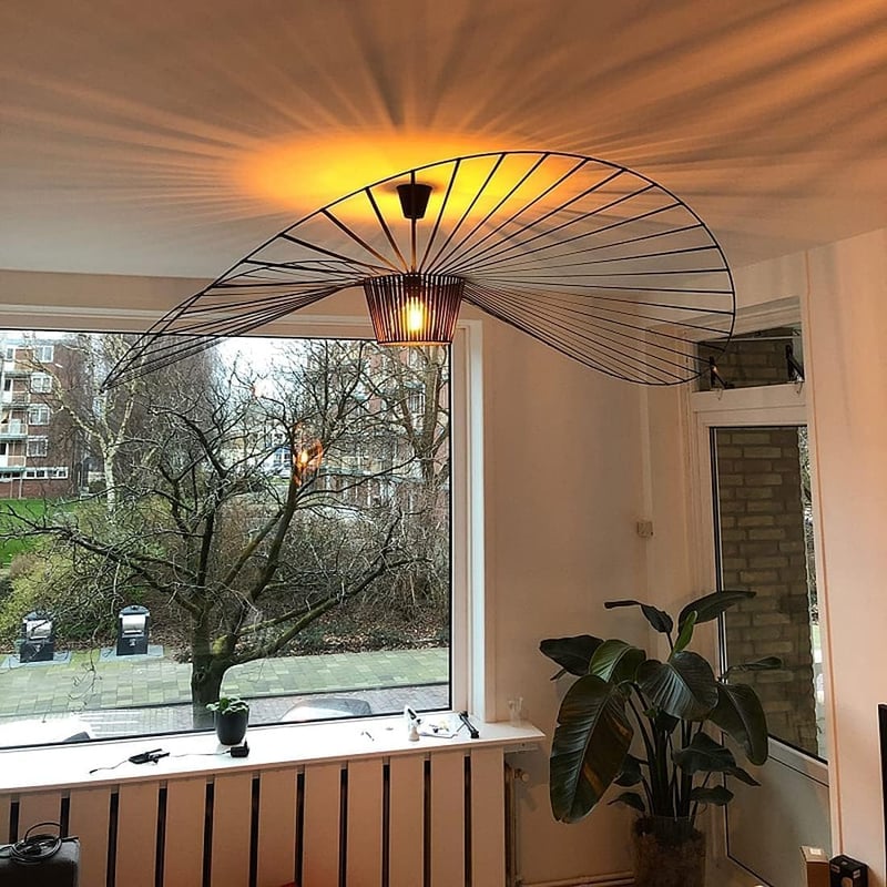 GLZXMQBP Vertigo Függőlámpa 100cm Fekete, Modern Vintage Csillár Nappalihoz - 100cm, Black