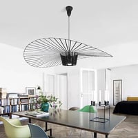 GLZXMQBP Vertigo Függőlámpa 100cm Fekete, Modern Vintage Csillár Nappalihoz - 100cm, Black 3