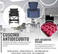 Pernă de șezut anti-escare GM din spumă cu memorie și poliuretan pentru scaun cu rotile, scaun obișnuit și cărucior, gri, 40 x 40 x 9 cm, fabricată în Italia 5
