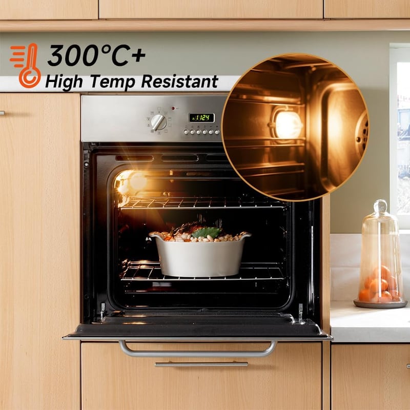 GMY 25W G9 Halogén Sütőlámpa 300°C Hőálló 4db Mikróhullámú Sütőhöz - 25W 4PACK