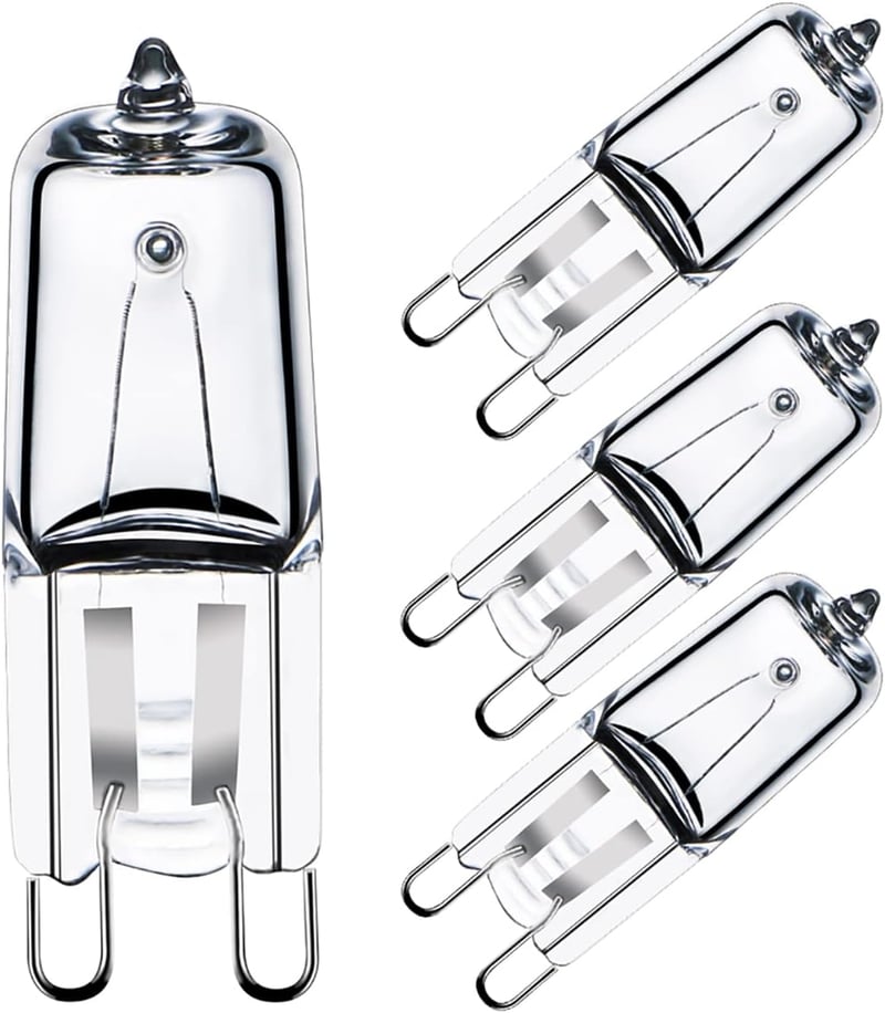 GMY 25W G9 Halogén Sütőlámpa 300°C Hőálló 4db Mikróhullámú Sütőhöz - 25W 4PACK