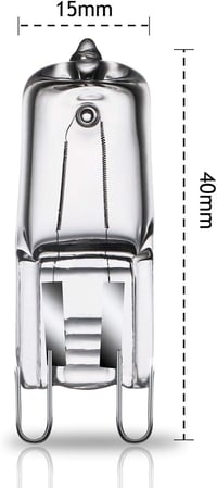 GMY Halogén G9 40W 230V Sütő és Mikrohullámú Sütő Izzó 300°C Hőtűrő 4db - 40w 4pack 4