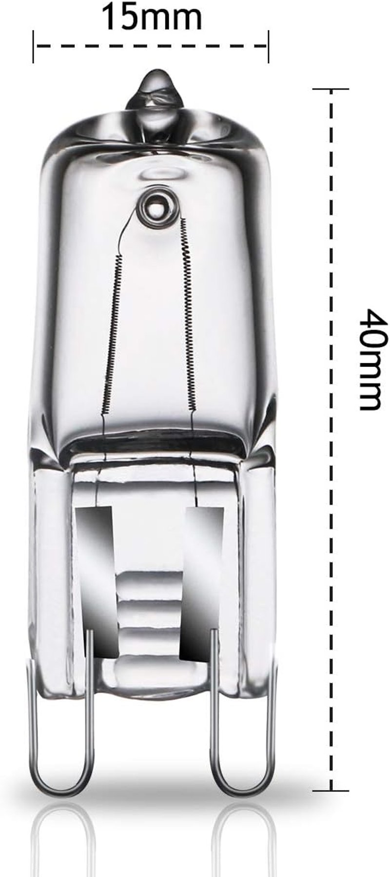 GMY Halogén G9 40W 230V Sütő és Mikrohullámú Sütő Izzó 300°C Hőtűrő 4db - 40w 4pack