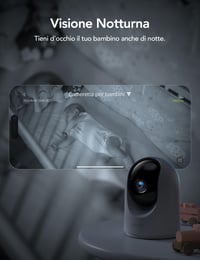 GNCC 2K 3MP Wi-Fi Beltéri Biztonsági Kamera 2,4/5GHz Dual-Band Éjjellátó Fehér 2 db-os Csomag 6